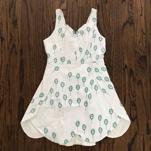 NWT Wovenplay Green Flower Print Dress